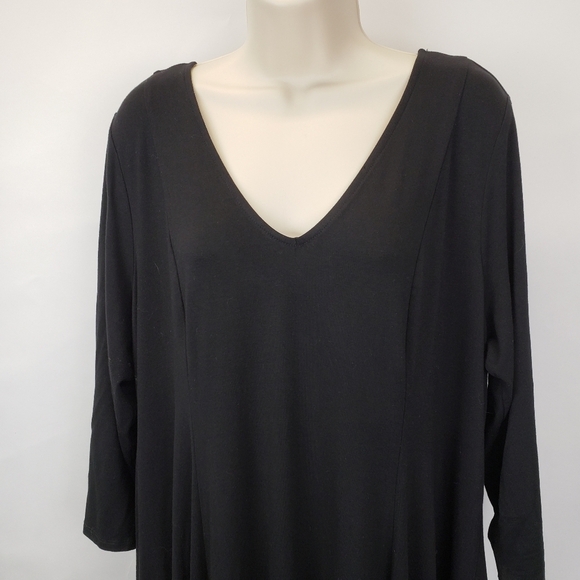 Torrid Mini Jersey Trapeze Dress Black size 2X - Picture 3 of 9